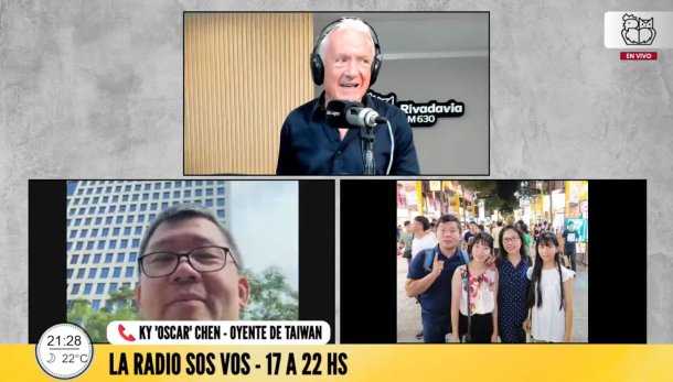 Un taiwanés que vivía en Caballito y hoy nos escucha desde Taipei