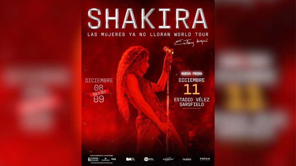 Shakira: comenzó la preventa para su tercer show en Vélez