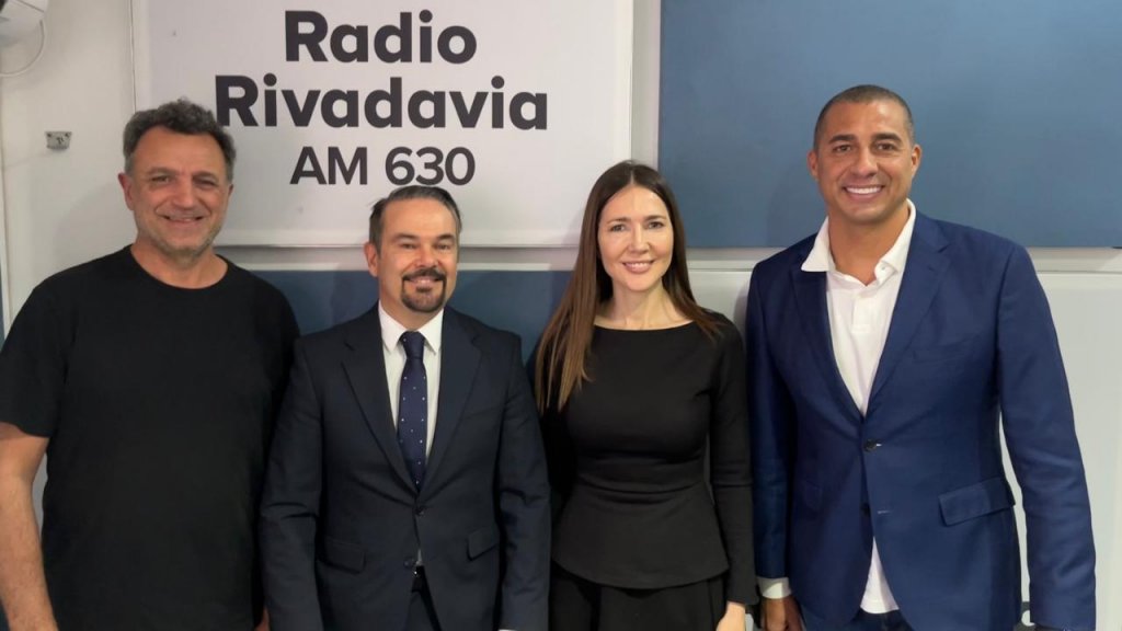 David Trezeguet, Embajador Argentino para los Juegos Olímpicos en Francia, nos visitó junto al embajador de ese país