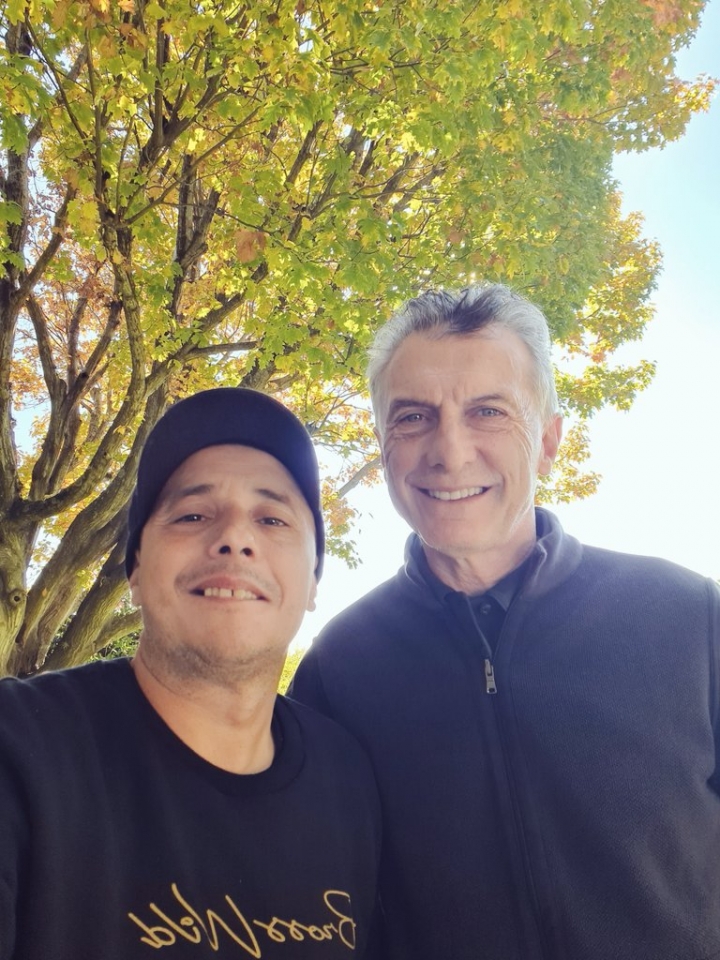 Finalmente &quot;El Dipy&quot; se sacó la foto con Mauricio Macri