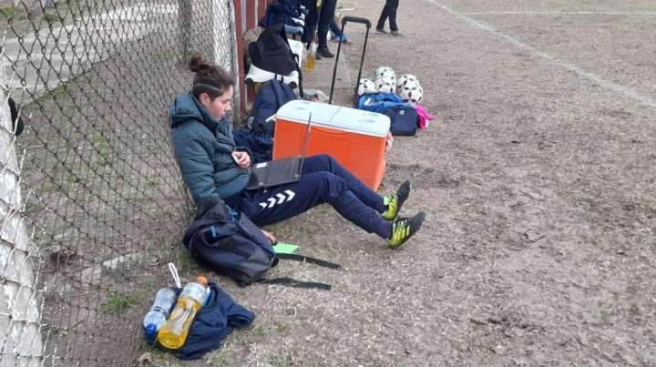 Una futbolista de Quilmes rindió un parcial en el entretiempo de un clásico