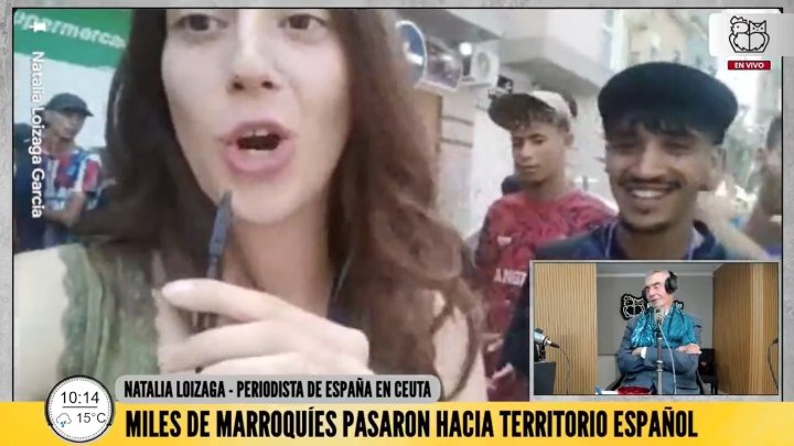Tensa situación en Ceuta luego del cruce de miles de inmigrantes marroquíes a territorio español