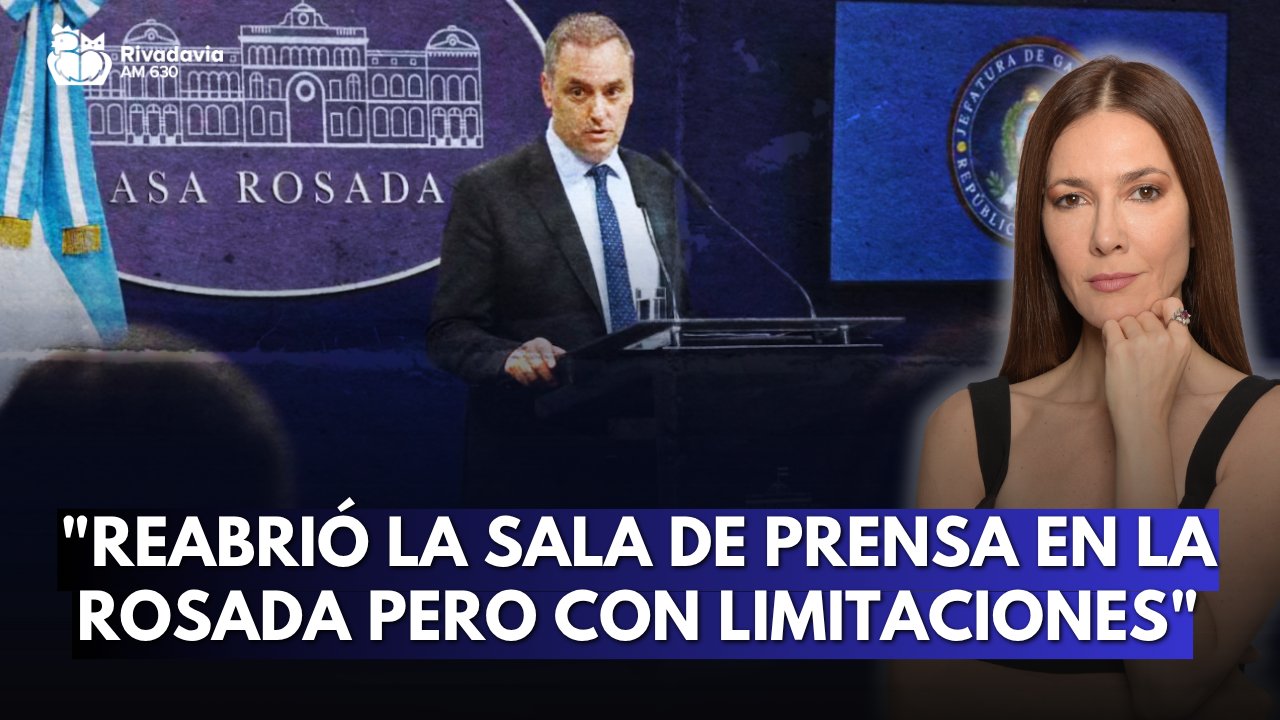 "Reabrió la sala de prensa en la Rosada pero con limitaciones"