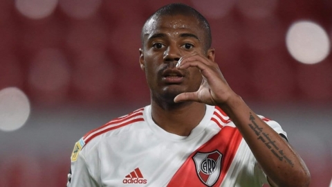 De La Cruz: "Estoy tranquilo y feliz en River, no estoy desesperado por salir"