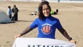 Carina Valentini: nadadora de aguas abiertas en condiciones extremas.