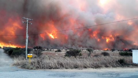 Fabricio Díaz: "A la gente se le quemó la casa y vimos como se prendieron fuego animales"