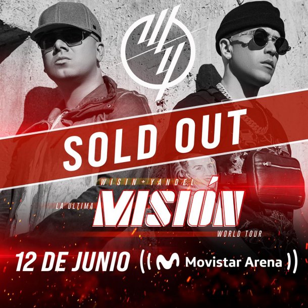 Éxito total: Wisin y Yandel agotaron entradas en menos de 4 horas