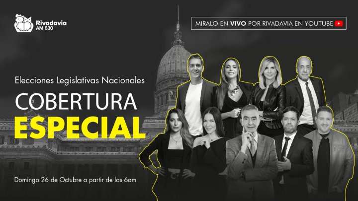 Argentina vota: cobertura especial en Radio Rivadavia para las elecciones legislativas 2025