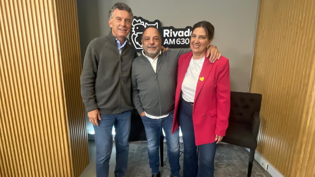 Mauricio Macri y Silvia Lospennato en Basta Baby