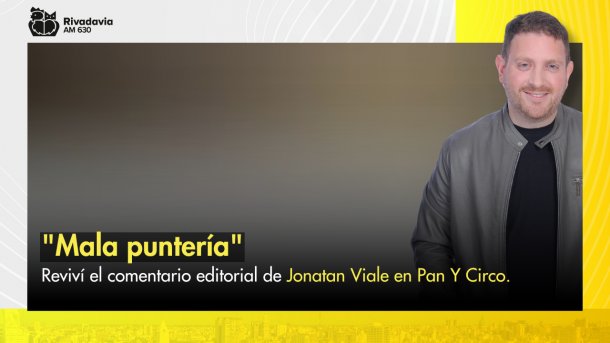 Jonatan Viale: "Mala puntería"