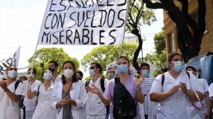 Los trabajadores de la salud realizarán una medida de fuerza durante el jueves y viernes