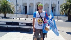 Ricardo Krakowiechi: &ldquo;Mi bandera lo dice todo: yo lucho, grito, lucho y corro por vos&rdquo;