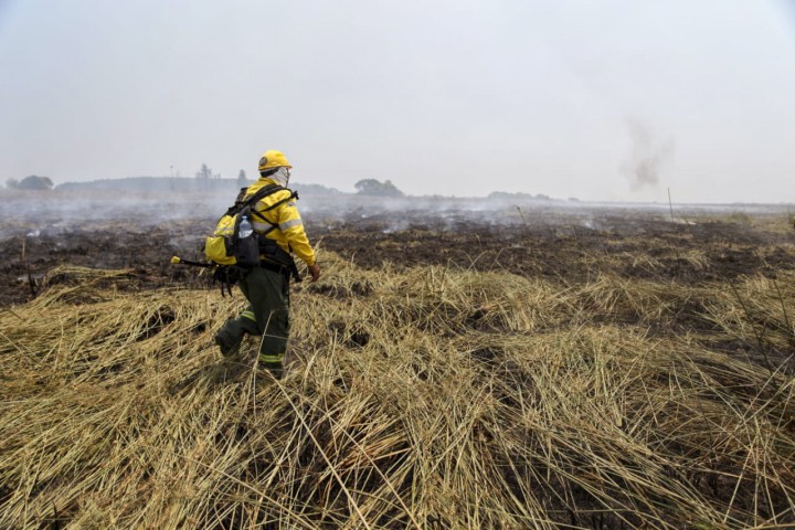 Corrientes: A pesar de las lluvias, continúan seis focos de incendio activos