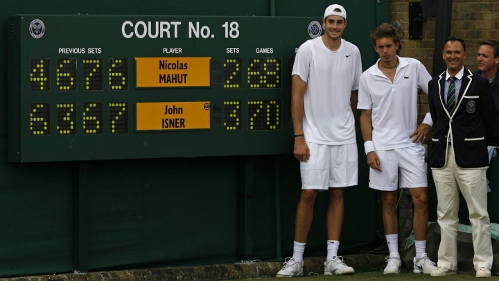 Hace 11 años terminaba el partido sin fin entre Isner y Mahut