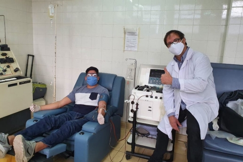 Facundo Ahumada: "Ya llevo donando 3 litros de plasma"