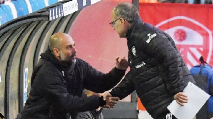 El Leeds de Bielsa empató con el Manchester City de Guardiola