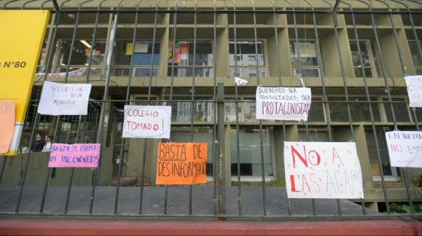 Estudiante que estuvo en la toma del Mariano Acosta: "Vi buena relación entre los directivos y los estudiantes"