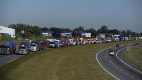 "Protestamos por cómo el sistema trata al transporte", explicó el secretario general de UNTRA