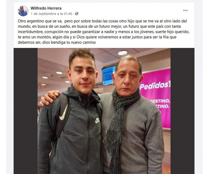 El indignado mensaje de un padre por su hijo que se fue a vivir a Dubai: &quot;Los políticos están en las estupideces de la brecha&quot;