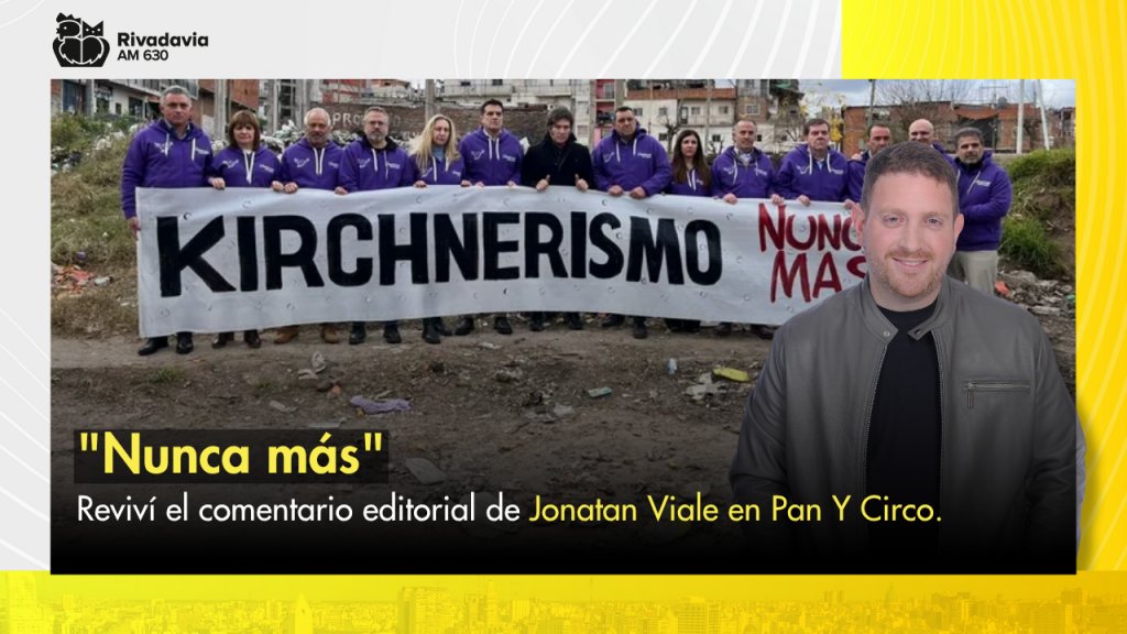 Jonatan Viale: &quot;Nunca más&quot;