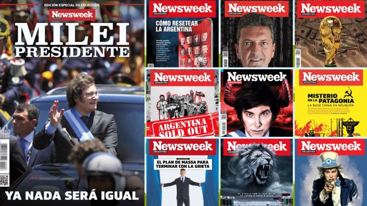 Newsweek Argentina cumple un nuevo aniversario: los &uacute;ltimos dos a&ntilde;os del pa&iacute;s, resumidos en 10 tapas
