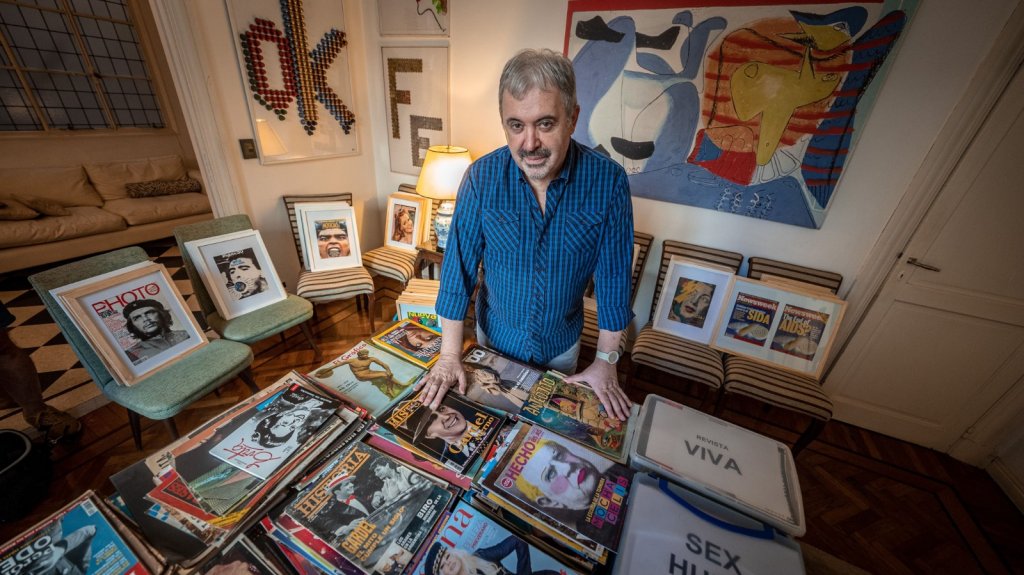 Juan Cantafio, coleccionista de revistas: “Tengo más de 600 mil revistas y la más vieja es ‘El Mosquito’ de 1890”