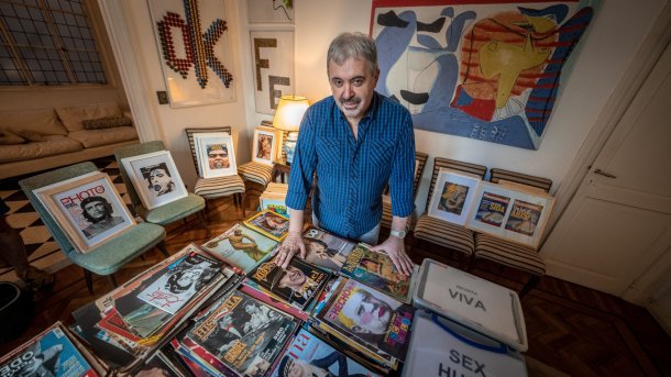 Juan Cantafio, coleccionista de revistas: “Tengo más de 600 mil revistas y la más vieja es ‘El Mosquito’ de 1890”