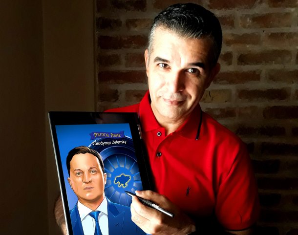Pablo Martinena: "La historieta de Volodímir Zelenski se trabajó con hermetismo durante 25 días