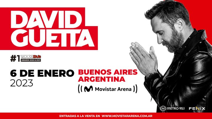 Con entradas agotadas, David Guetta dar&aacute; un show &uacute;nico en el Movistar Arena
