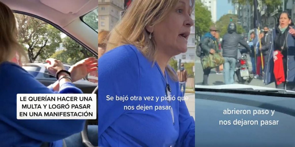 Alejandra, la conductora que atravesó la marcha piquetera: “Me sentí agredida, vivimos en el mundo del revés”