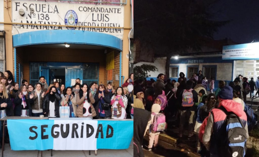 Entraron a robar armados a la escuela 138 de La Matanza y una madre cambió a su hija de escuela