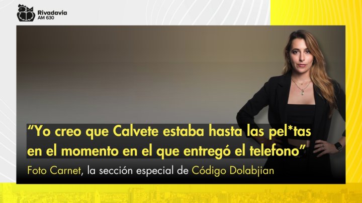 Foto Carnet: “Yo creo que Calvete estaba hasta las pel*tas en el momento en el que entregó el telefono”