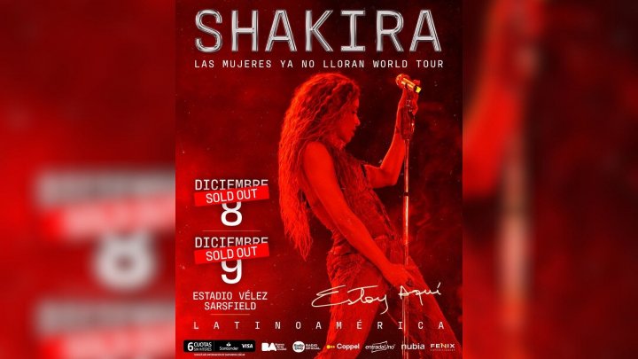Shakira arrasa en Argentina: doble sold out en V&eacute;lez para cerrar su gira en Latinoam&eacute;rica