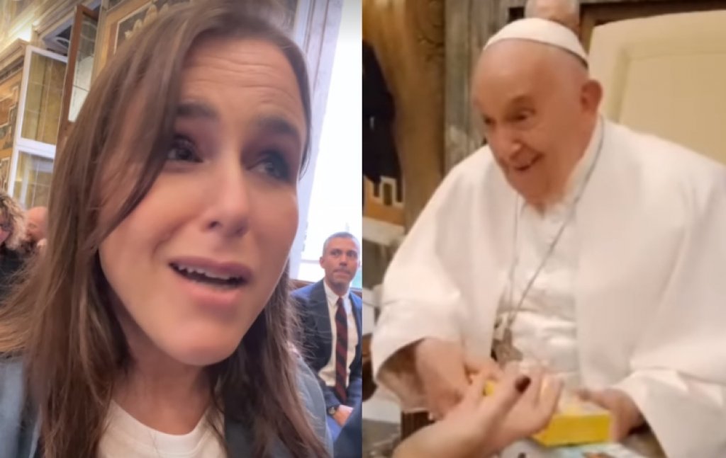 Malena Guinzburg tras su encuentro con el Papa: &quot;Mencionó la importancia de los judíos en el humor, me emocionó mucho&quot;