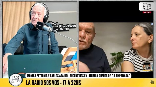 Dialogamos con Mónica Petronis y Carlos Araujo, dos argentinos que se pusieron una casa de empanadas en Lituania