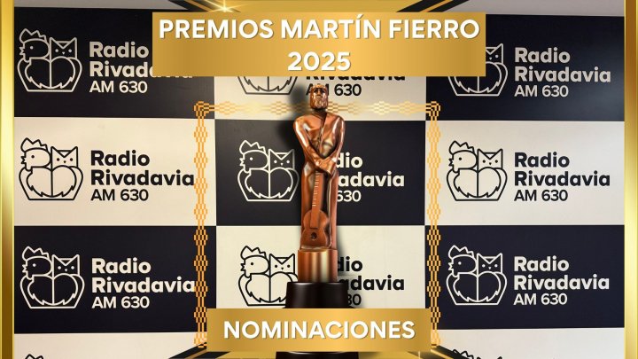 Radio Rivadavia obtuvo 10 nominaciones a los Premios Mart&iacute;n Fierro de Radio 2025