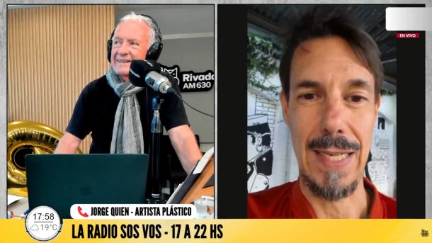 Es artista y está realizando varios murales en honor a la historieta "Corto Maltés" de Hugo Pratt