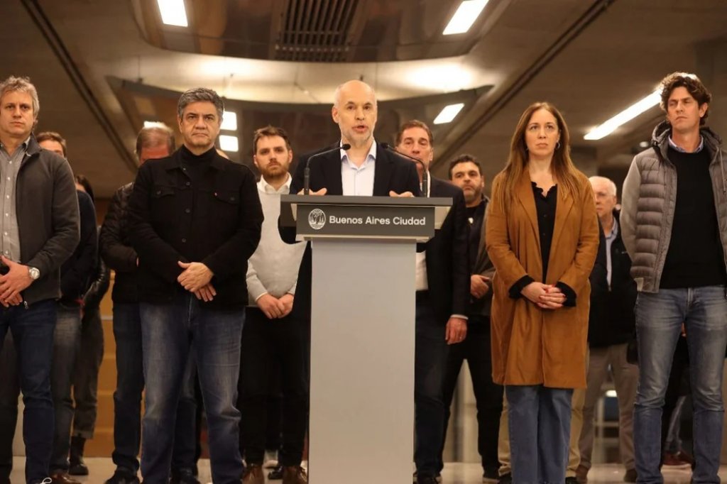 Horacio Rodríguez Larreta: &quot;Le pido a la vicepresidenta que asuma la responsabilidad de que los manifestantes se retiren y no tengan a la gente de rehén&quot;