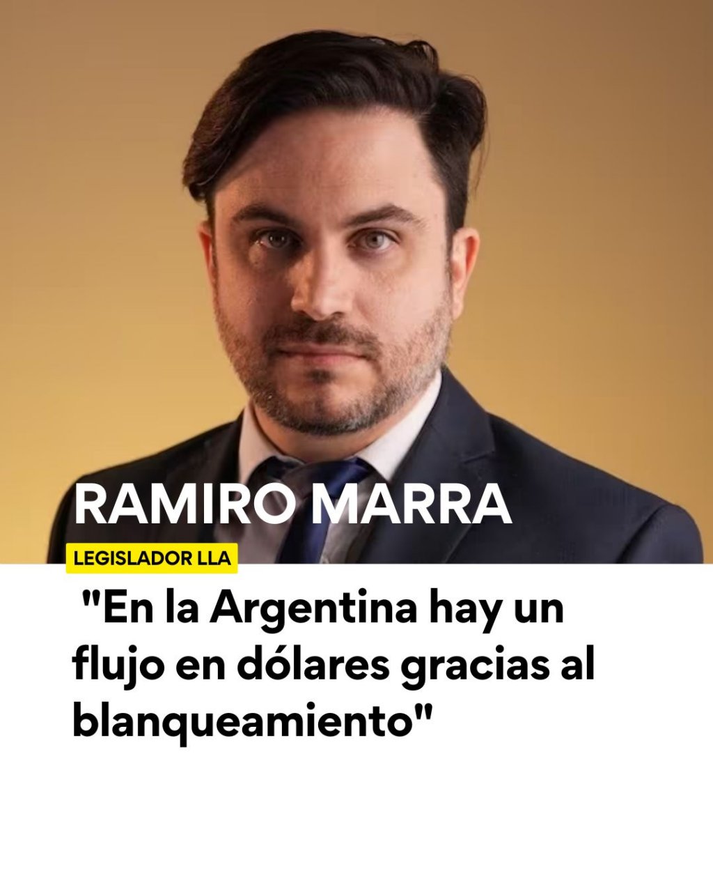 "En la Argentina hay un flujo en dólares gracias al blanqueamiento"