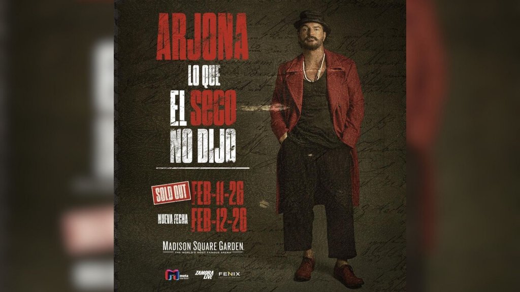 Ricardo Arjona agotó el Madison Square Garden en horas y sumó una nueva función