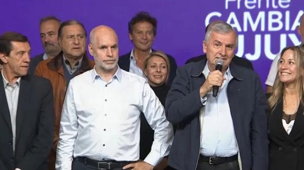La charla en simultáneo de Carlos Sadir, Gerardo Morales y Rodríguez Larreta con Joni Viale