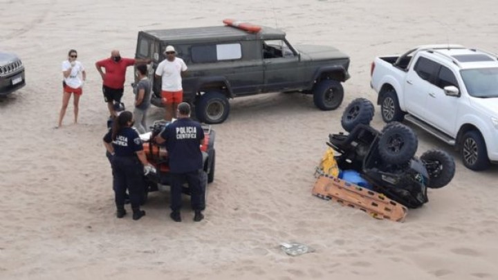 Tragedia en Pinamar: muri&oacute; una turista que volc&oacute; en un cuatriciclo