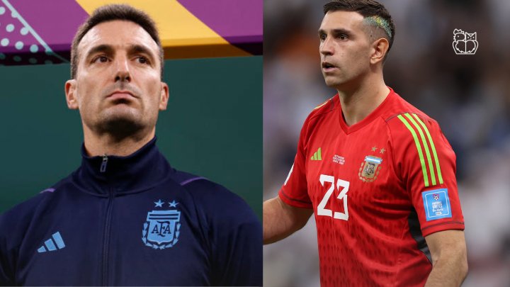 Lionel Scaloni y Dibu Mart&iacute;nez hablaron en coferencia de prensa en la previa de la final ante Francia