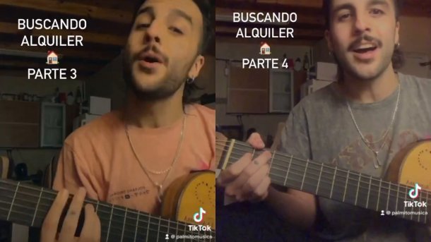 Se hizo viral en Tik Tok por cantar el drama de alquilar en Argentina: "Me piden 120 mil pesos por un monoambiente"