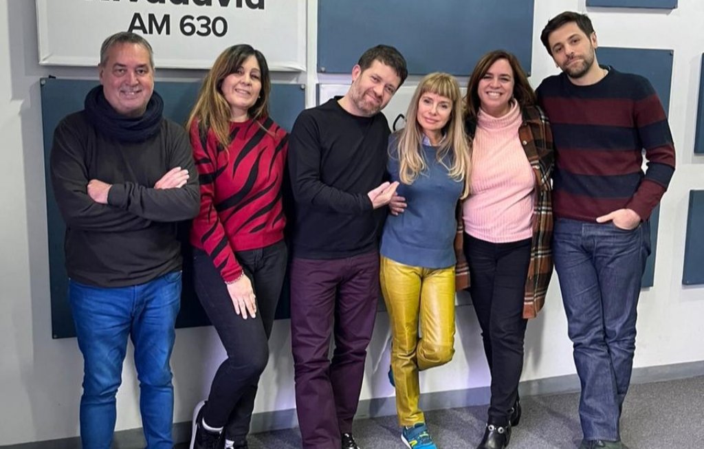 La visita en el estudio de Radio Rivadavia de Florencia Canale